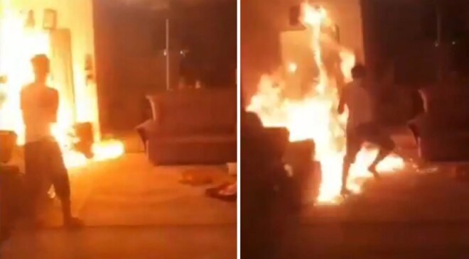 Evin içindeki kavga felaketle bitti