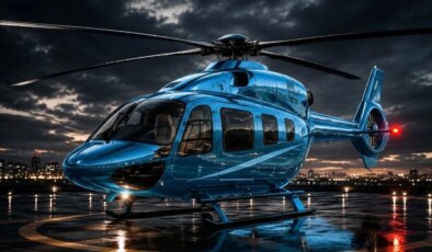 Evi ve işi arasında 150 km var! Çareyi işe her gün helikopterle gitmekte buldu