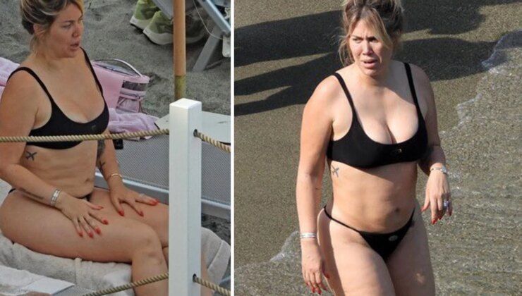 Filtresiz hali tanınmayan Wanda Nara’dan bikinili yeni paylaşım