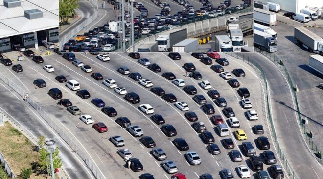 Gurbetçiler dönüş yolunda! Sınırda yoğunluk var