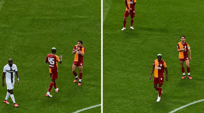 Galatasaray’da neler oluyor? Osimhen’den Yunus’un ağzını açıkta bırakan hareket