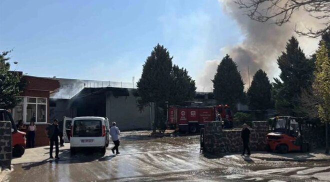 Gaziantep’te tekstil fabrikasında yangın