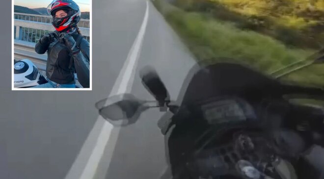 Şile’de genç kadının hayatını kaybettiği kaza kask kamerasında