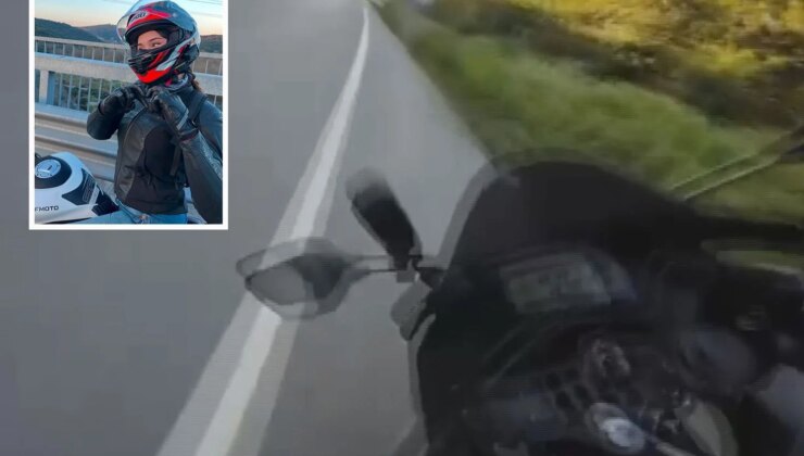 Şile’de genç kadının hayatını kaybettiği kaza kask kamerasında
