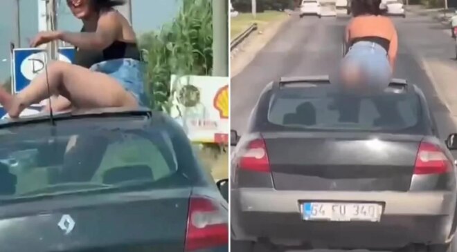 Görenler gözlerine inanamadı! Dans etti, yetmedi eteğini sıyırıp…