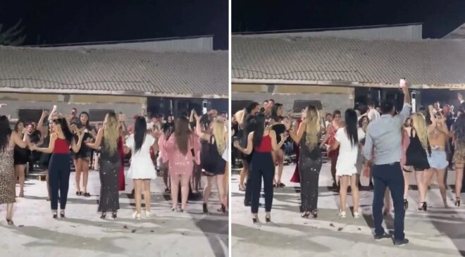 Görüntü Türkiye’den! Cep telefonuyla kayıt alan kişiyi hemen uyardılar