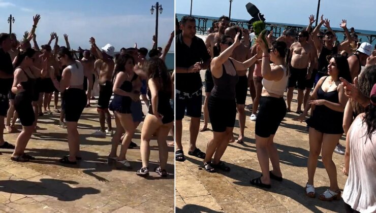 Görüntüler doğudaki sınır ilimizden! Doyasıya eğlendiler