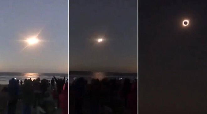 İzlanda’da gündüz geceye döndü! Güneş tutulması böyle görüntülendi