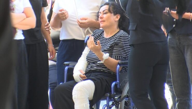 Eşiyle oğlu katledildi, kendisi yaralı kurtuldu: Ailesini böyle uğurladı