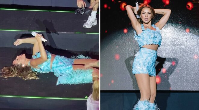 Hadise konserinde yerde dans etti! O anlar çok konuşuldu