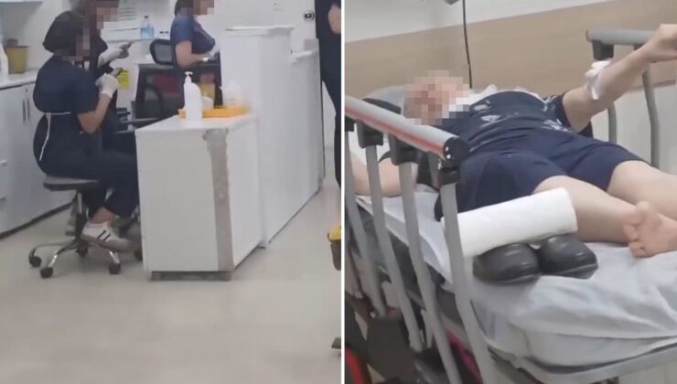 Hastanede çekilen görüntü büyük tartışma yarattı