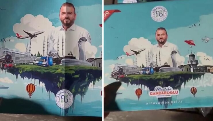 Belediye başkanı, kendi yapbozunu bastırıp çocuklara dağıttı