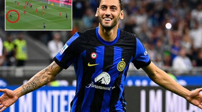 Hakan Çalhanoğlu’ndan muhteşem bir gol