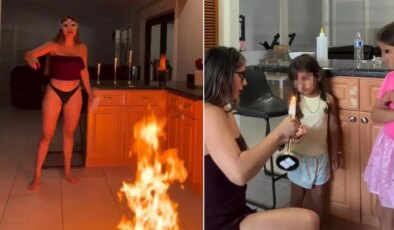 Influencer olmak uğruna akılalmaz vahşet! Evini ateşe verdi, çocuklarına sıcak mum döktü