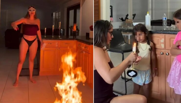 Influencer olmak uğruna akılalmaz vahşet! Evini ateşe verdi, çocuklarına sıcak mum döktü