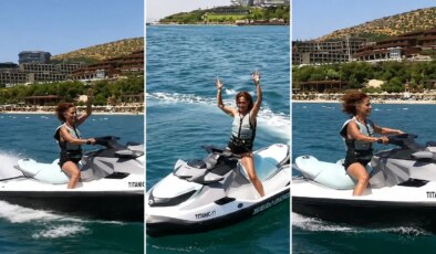Yıldız Tilbe’den jet ski şovu! “Yapay zeka” diyenlere böyle yanıt verdi
