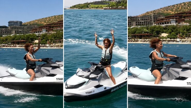 Yıldız Tilbe’den jet ski şovu! “Yapay zeka” diyenlere böyle yanıt verdi