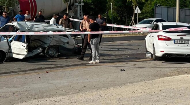 Ankara’da feci kaza: 1 ölü, 2 yaralı