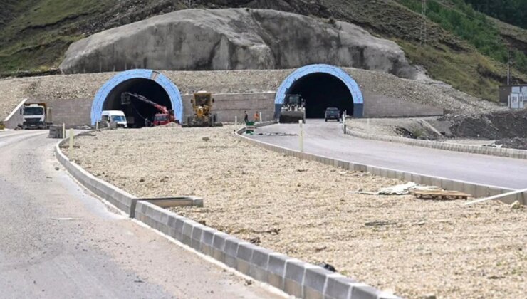 Erzurum ile Rize arasındaki mesafeyi 52 kilometre kısaltacak dev tünelin inşası hız kazandı