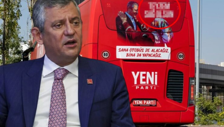 Yeni Parti’nin ilk otobüsü sahaya indi: Üzerindeki sözler dikkat çekti