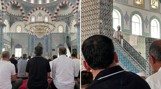 Camide hutbe dinlemeyen cemaate imamdan sert tepki: Böyle devam ederseniz ineceğim
