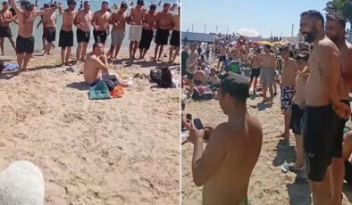 İstanbul’da Caddebostan plajında tartışma yaratan görüntü