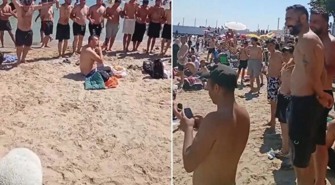 İstanbul’da Caddebostan plajında tartışma yaratan görüntü