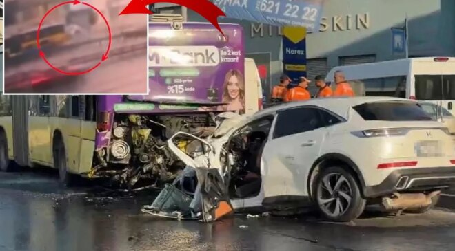 İstanbul’da 3 kişinin hayatını kaybettiği kaza kamerada