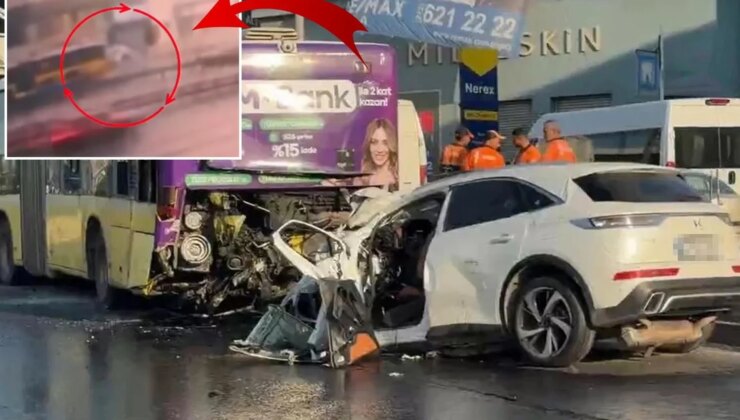 İstanbul’da 3 kişinin hayatını kaybettiği kaza kamerada