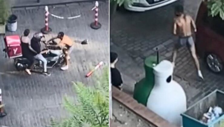 İstanbul’un göbeğinde yarı çıplak yol kesti, dubalarla darbedildi