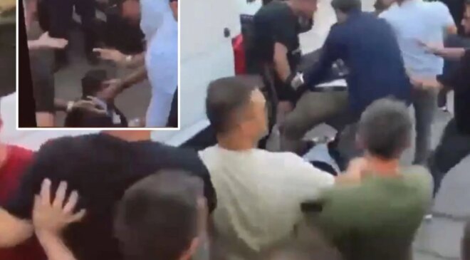 İYİ Parti Milletvekili Selçuk Türkoğlu’nun hastaneye kaldırılmasına neden olan polis müdahalesi kamerada