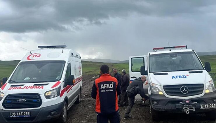 Kars’ta yıldırım isabet eden 1 kişi ağır yaralandı
