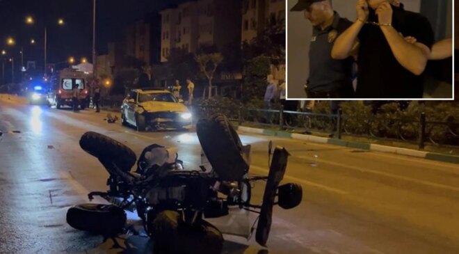 150 kilometre hızla gelip ATV’yi biçti! Sürücü feci şekilde can verdi