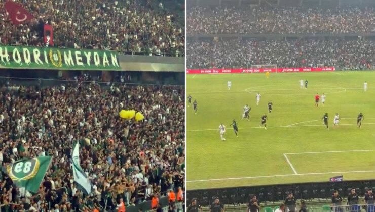 Kocaelispor-Amedspor maçında tribünler geceye damga vurdu