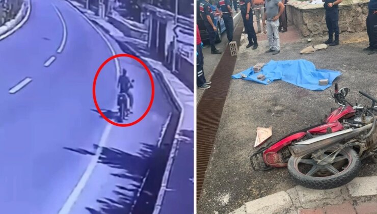 Devrilen motosikletin 14 yaşındaki sürücüsü öldü