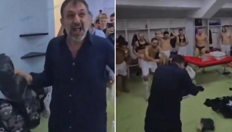 Kulüp başkanı çıldırdı! Para dolu çantayı futbolcuların önüne saçtı