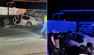 Makaslayan tır dehşet saçtı! Hurdaya dönen araçtan sağ çıkan olmadı