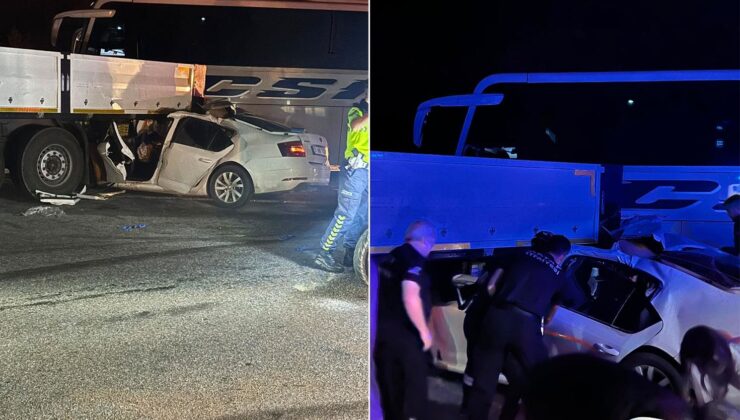 Makaslayan tır dehşet saçtı! Hurdaya dönen araçtan sağ çıkan olmadı