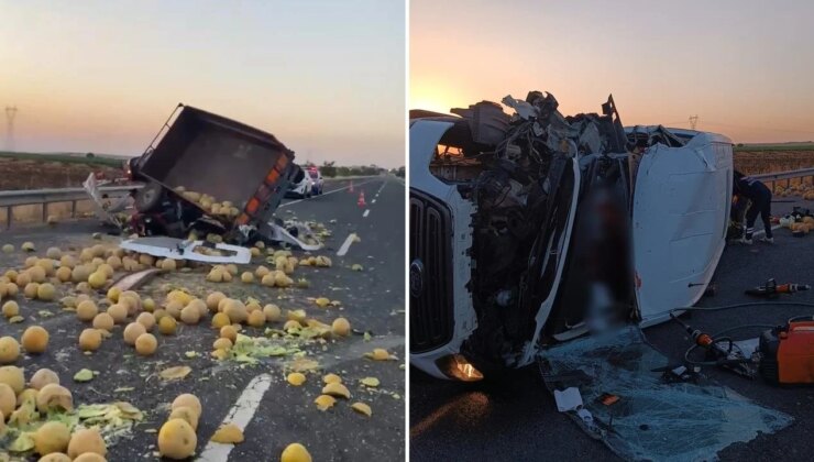 Diyarbakır’da minibüs traktöre çarptı: 2 ölü, 6 yaralı