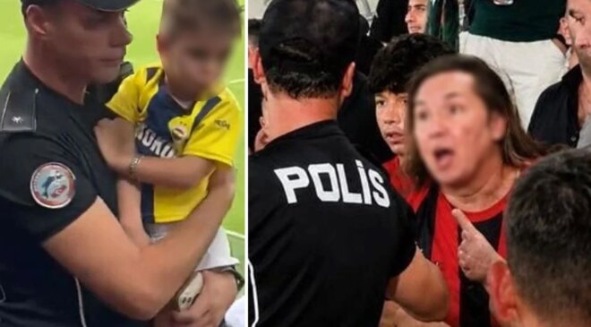 Gençlerbirliği-Fenerbahçe maçında küçük çocuğun formasını çıkarttıran taraftar hakkında gözaltı kararı