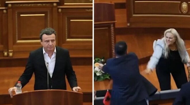 Kosova Meclisi’nde Başbakan Kurti’ye yumurtalı protesto