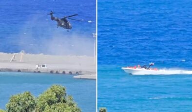 Girne açıklarında batan gemide kurtarma çalışmaları sürüyor: Zamanla yarış kamerada