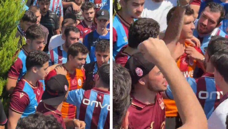 Salah karşılamasında ilginç anlar! Galatasaray formasını çıkarttırdılar