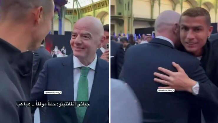 Ronaldo ile Infantino arasında gülümseten diyalog: 23 gol daha mı kaldı?