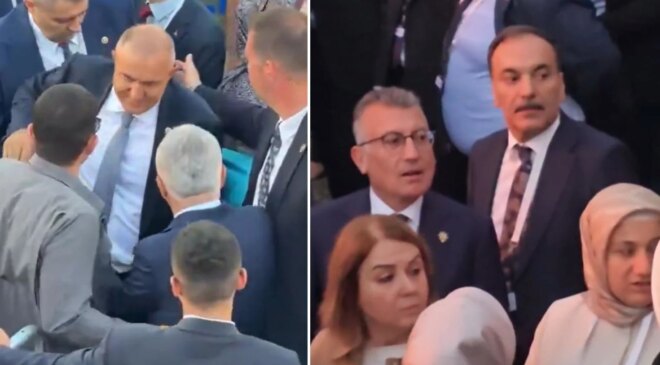 Partilerinden istifa eden milletvekilleri Ömer Karakaş ve Mustafa Bilici AK Parti’nin 25. yıl programına katıldı
