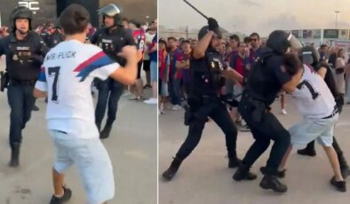 Polisler taraftarı copladı, ülke karıştı