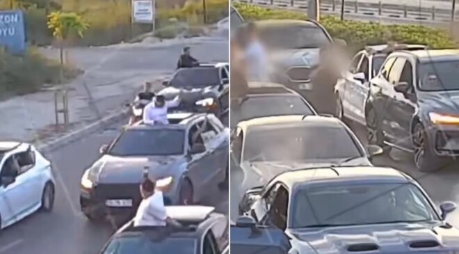 Yolu trafiğe kapatan düğün konvoyuna rekor ceza