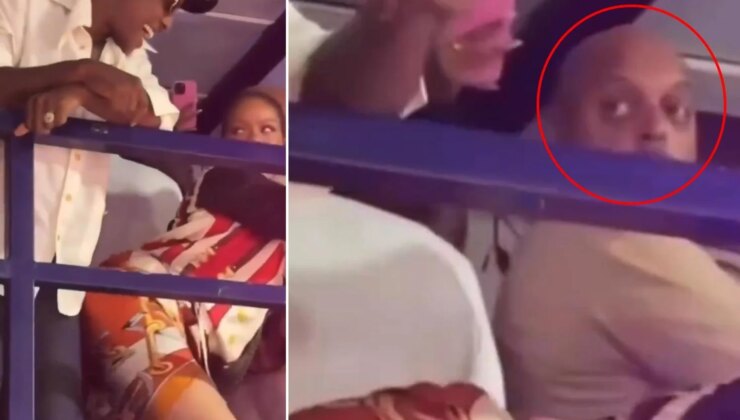 Rihanna sevgilisiyle dans etti, adamın bakışları görüntüye damga vurdu