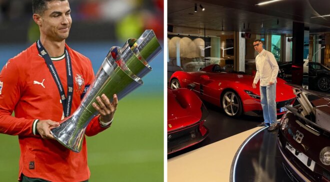 Ronaldo garajını açtı! Milyon dolarlık arabaları ortaya çıktı