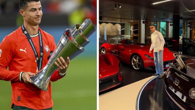 Ronaldo garajını açtı! Milyon dolarlık arabaları ortaya çıktı